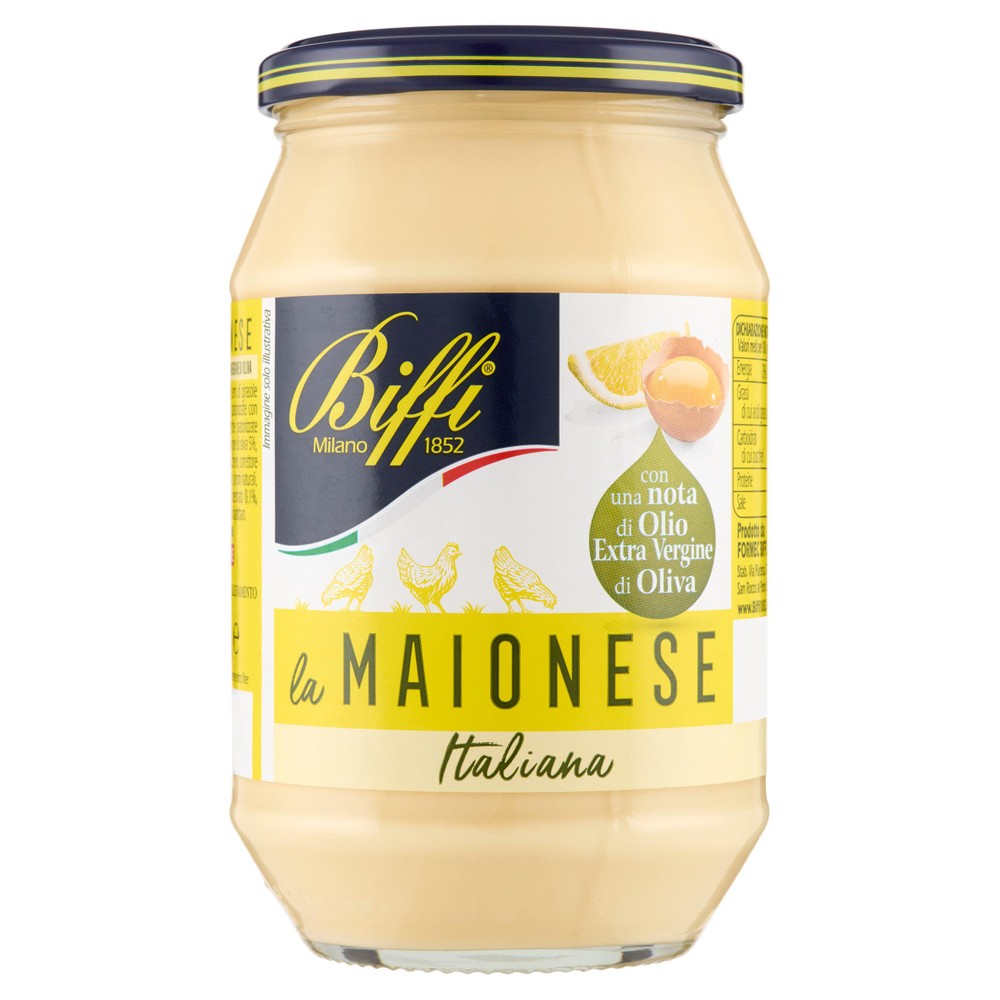 Maionese Classica Italiana Con Olio Extra Vergine Di Oliva Biffi - Foto 1