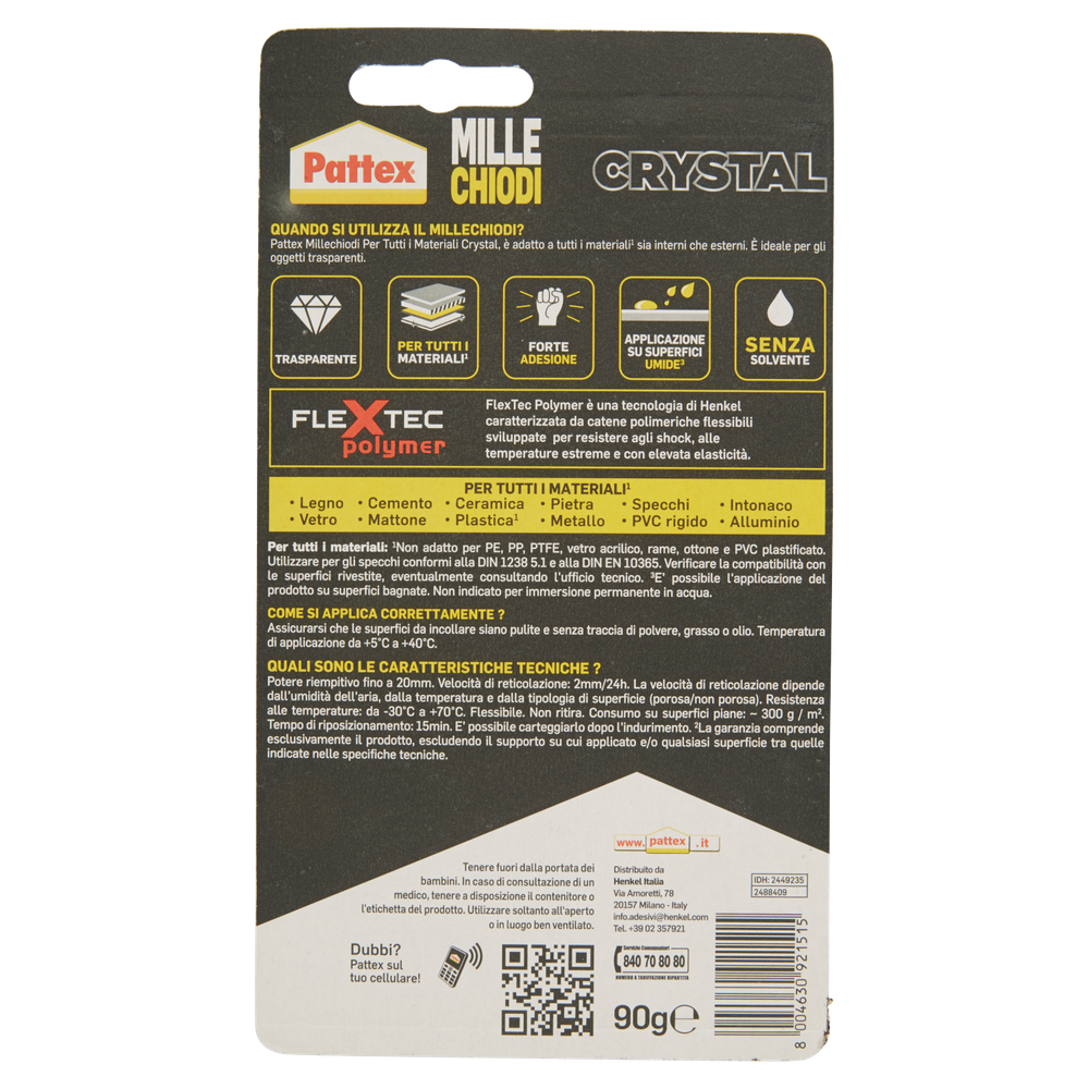 Millechiodi Crystal 90g Pattex - Foto 3