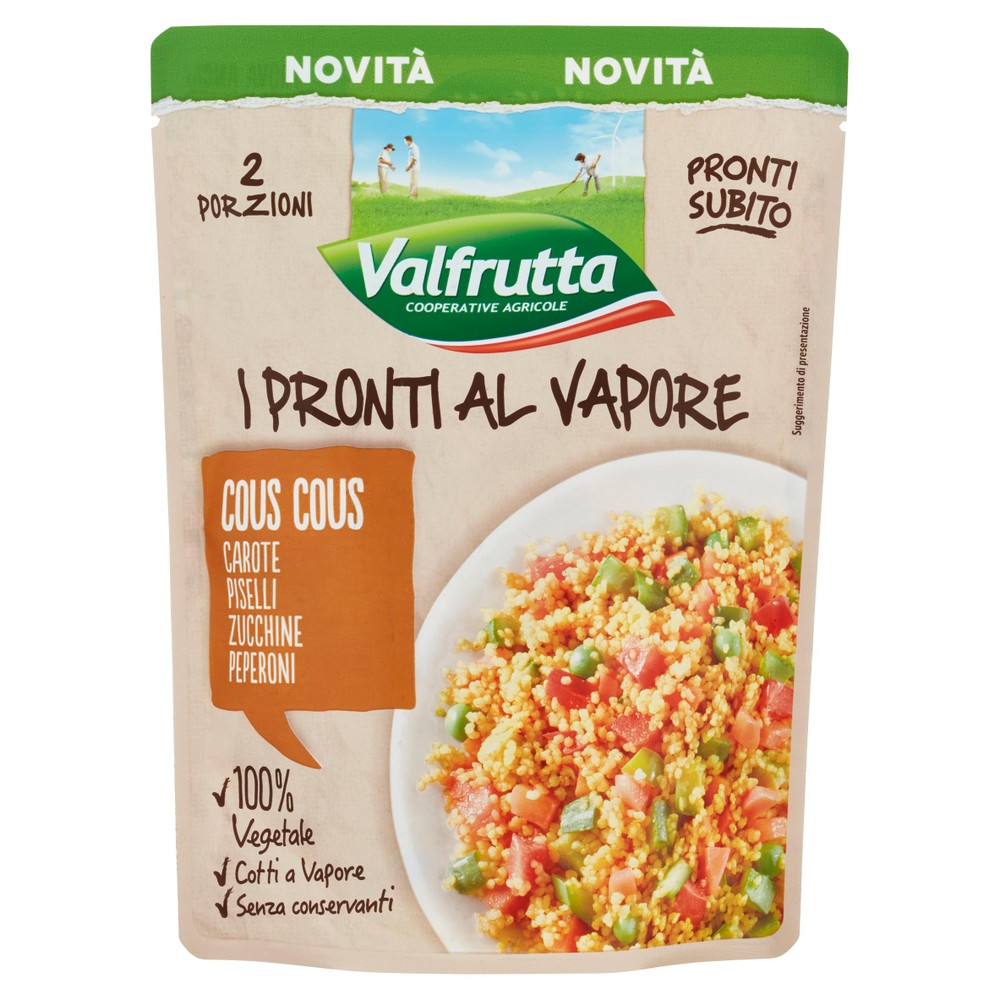 Cous Cous Pronto Con Carote, Piselli, Zucchine E Peperoni Valfrutta - Foto 1