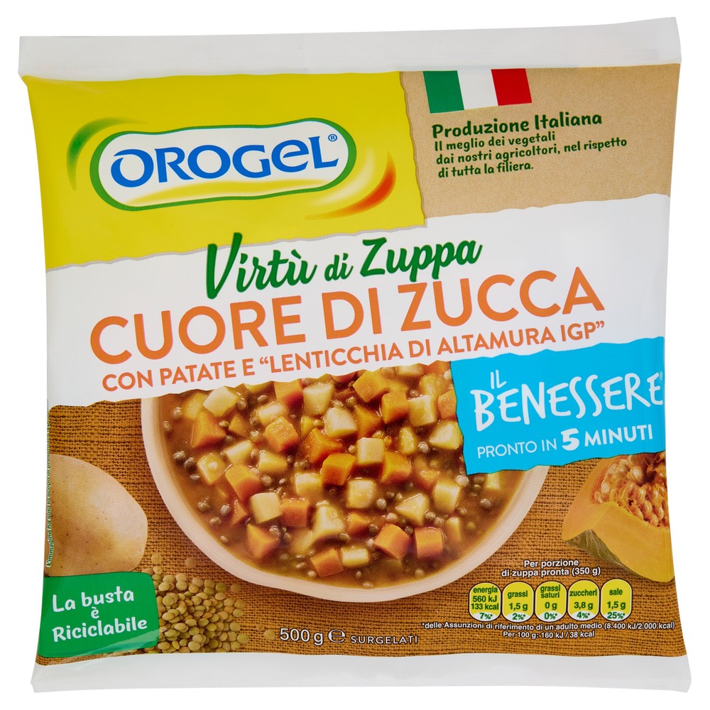 Il Benessere Virtù Di Zuppa Cuore Di Zuppa Surgelati Orogel - Foto 1
