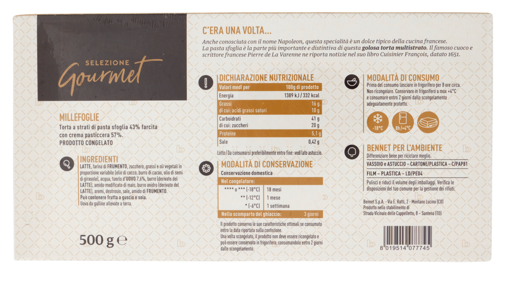 Millefoglie Selezione Gourmet Bennet