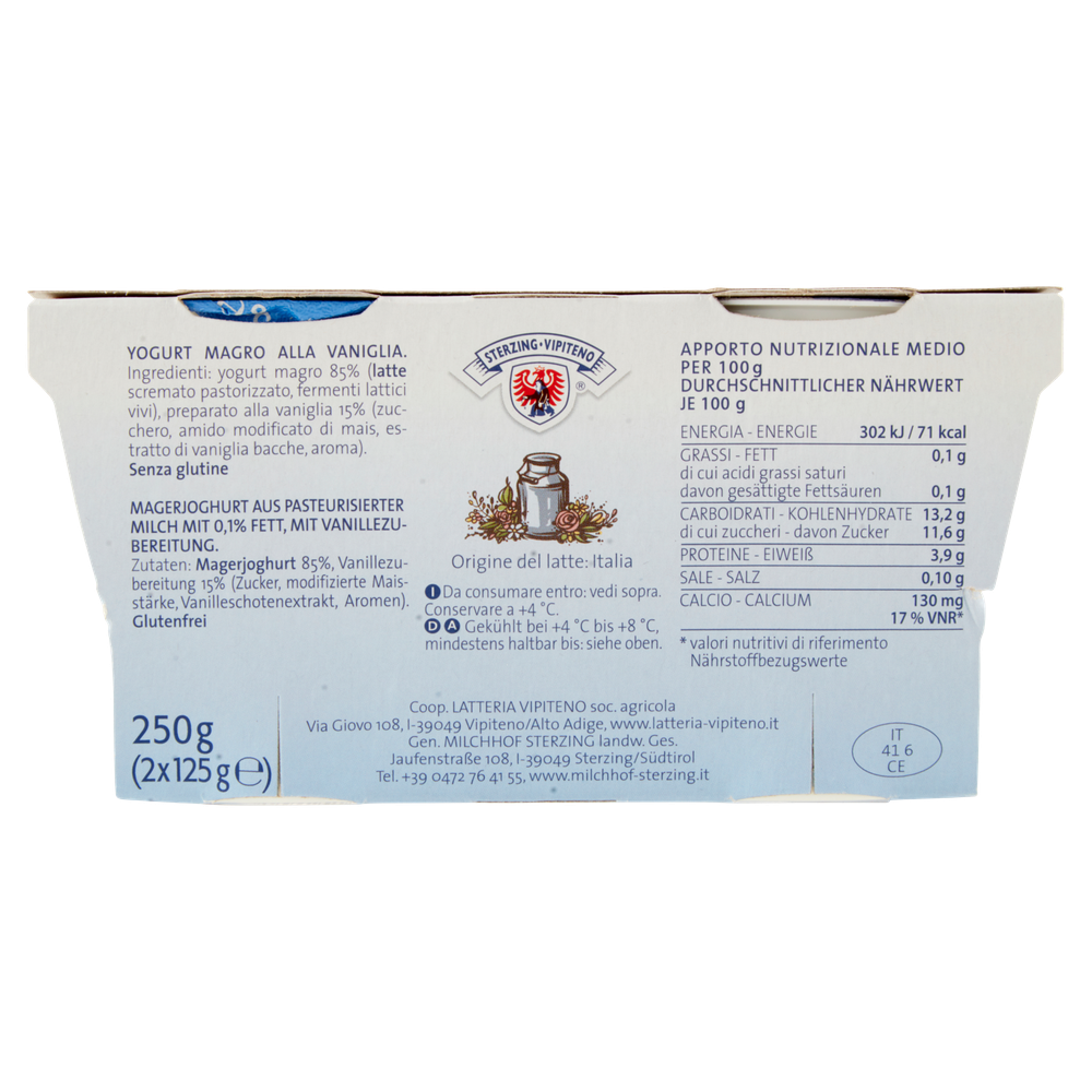 2 Yogurt Magro 0,1% Vaniglia Vipiteno - Foto 3