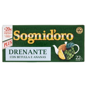 Tisana Drenante Plus Con Betulla E Ananas 22x1,8g Filtri Sogni D'oro - Foto 1