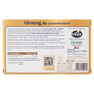 Ginseng Alta Concentrazione Matt 8 Fiale - Foto 3