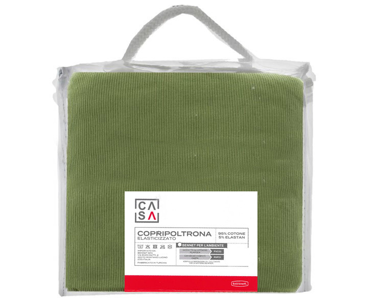 Copripoltrona Tinta Unita Verde Casa - Foto 2