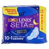 10+1 Assorbenti Ultra Notte Con Ali Lines Seta