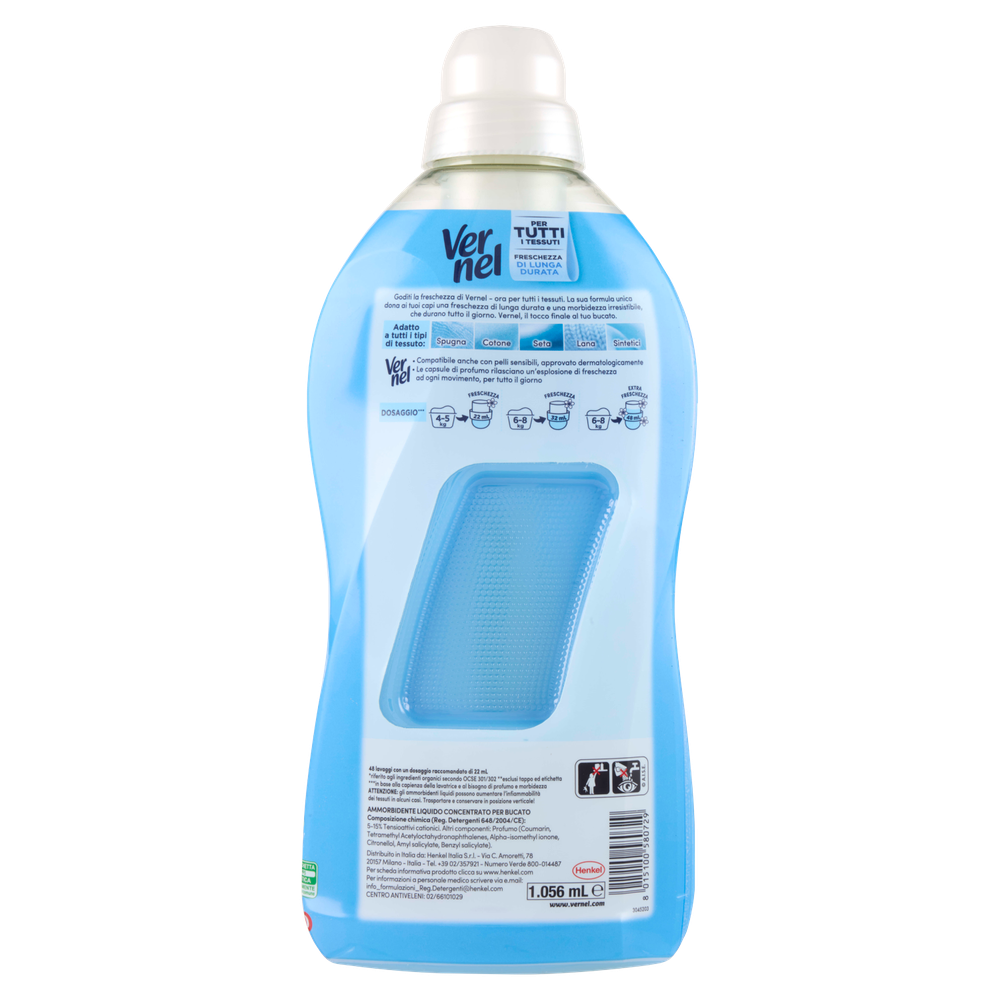 Ammorbidente Concentrato Per Lavatrice Blu Oxygen 48 Lavaggi Vernel - Foto 3