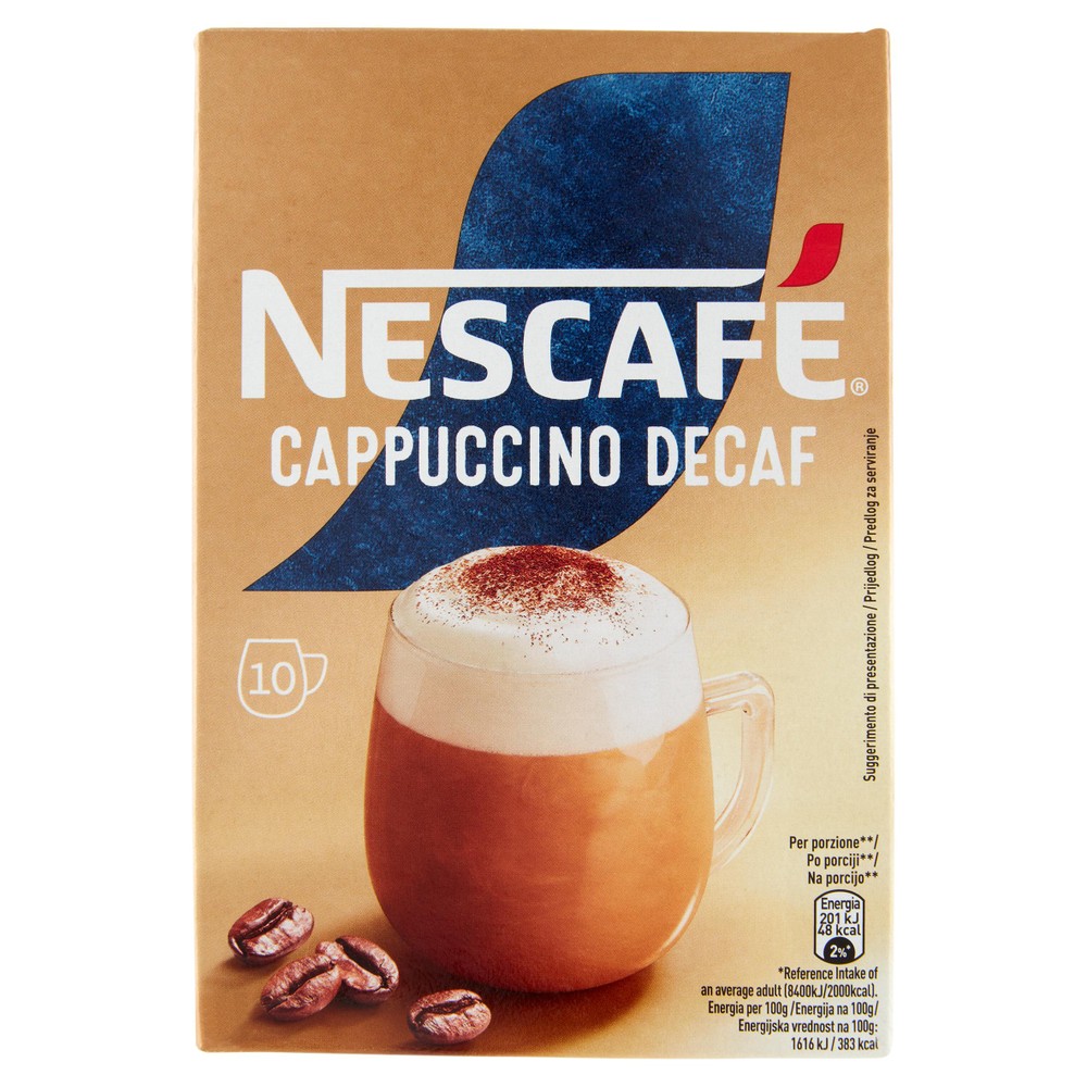 Cappuccino Solubile Decaffeinato Cremoso 10x12,5g Bustine Nescafé - Foto 1