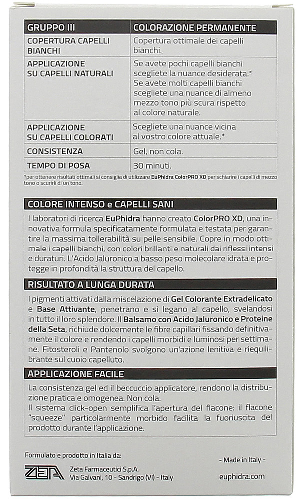 Tinta Capelli Colorpro Xd N.900 Biondo Chiarissimo Euphidra - Foto 2