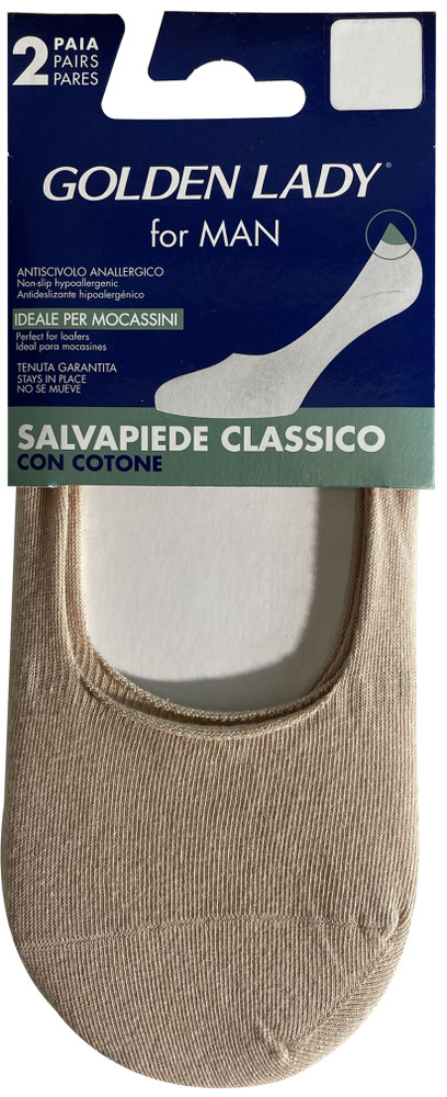 Salvapiedi Uomo S/ M Naturale Conf Da 2 Golden Lady