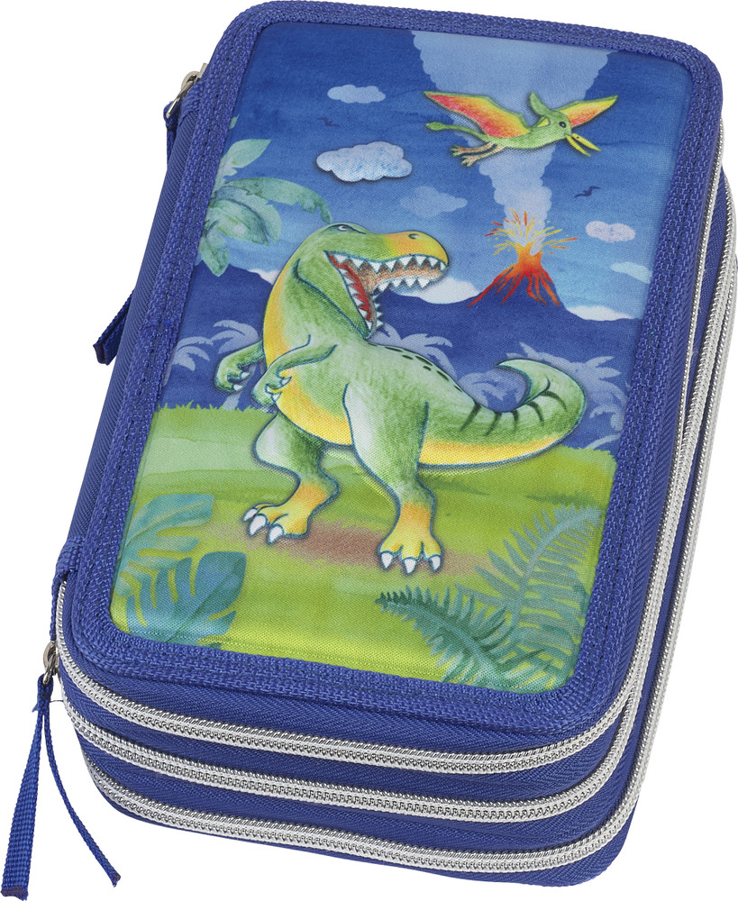 Astuccio 3 Zip Dinosauro Faber Castell - Foto 1