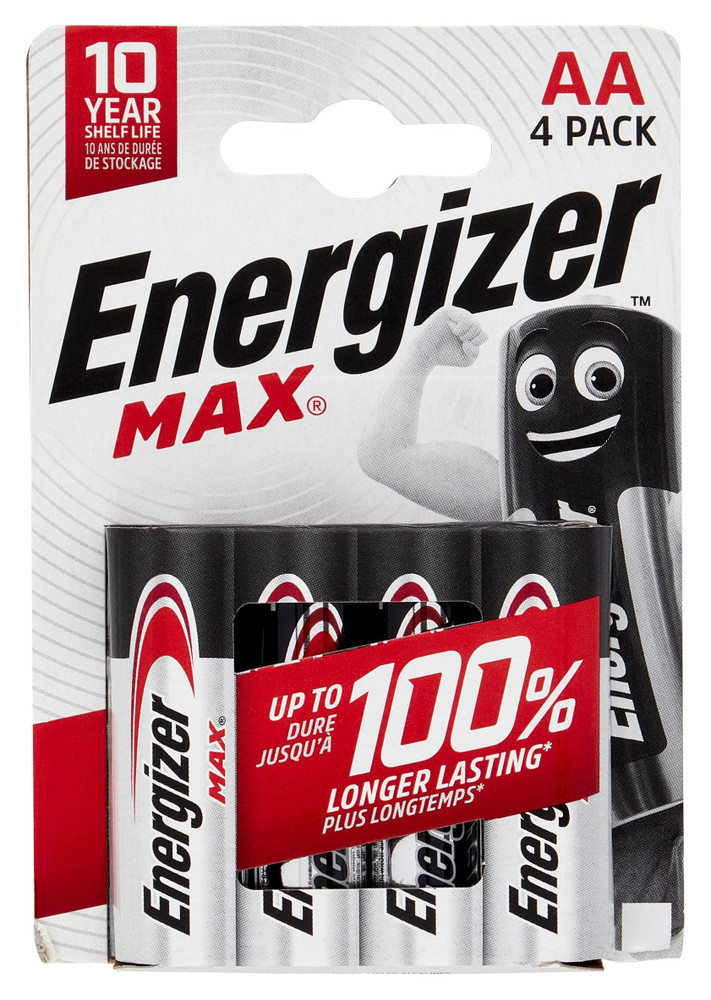 4 Pile Stilo Aa Alkaline Max Energizer - Foto 1