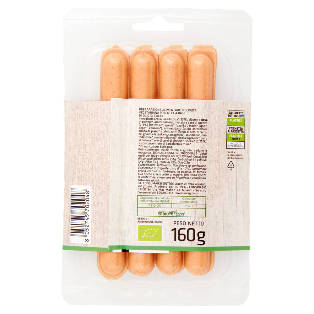 Wurstel Vegetariano Io Veg