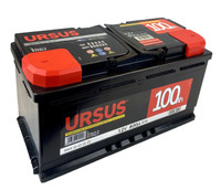Batteria Per Auto Con Maniglia Modello Ursus Max 100 A / h Con Polarità Batteria Per Auto Con Maniglia Modello Ursus Max 100 A / h Con Polarità